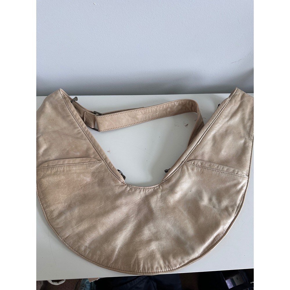 Sash Bag Crossbody Sling Travel Leather Ergonomic Multii Pocket Crescent Bag